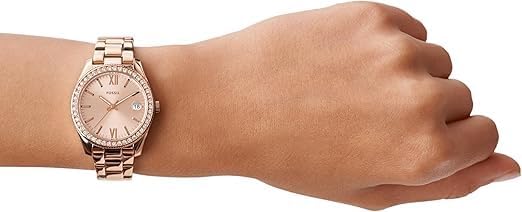 Fossil Scarlette Watch for Women,Quartz movement with Stainless steel or Leather Strap