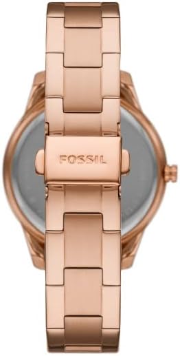 Fossil Stella horloge voor dames, chronograaf uurwerk met roestvrij stalen of leren band