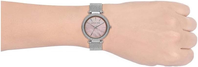 Michael Kors Darci horloge voor dames, uurwerk met roestvrij stalen of lederen band