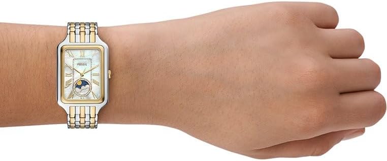 FOSSIL Raquel horloge voor dames, Quartz uurwerk met drie wijzers en een roestvrij stalen band