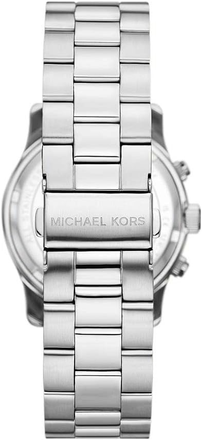 Michael Kors Horloge voor dames Runway, Chronograaf uurwerk, Roestvrij stalen horloge, 38mm kastgrootte