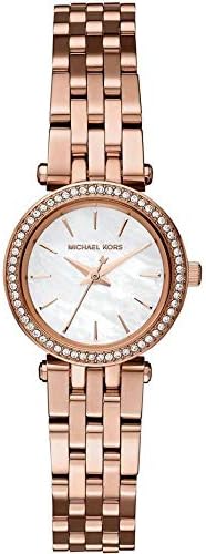 Michael Kors Darci horloge voor dames, uurwerk met roestvrij stalen of lederen band
