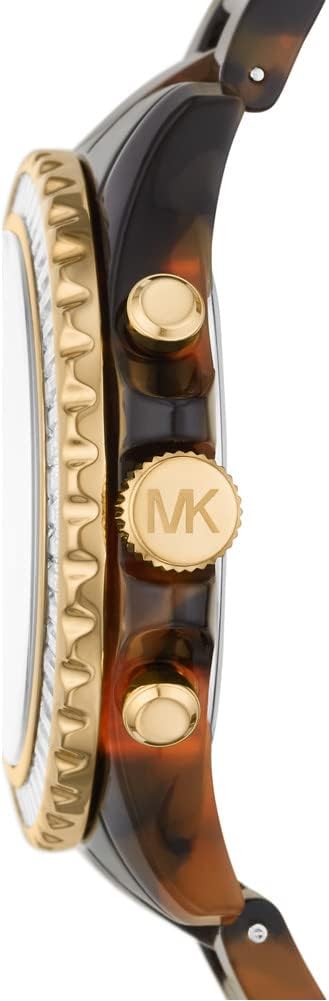 Michael Kors Everest Horloge voor dames, Quartz uurwerk met chronograaf en roestvrij stalen of siliconen band