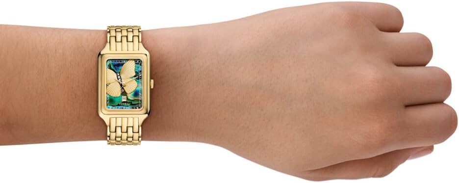 FOSSIL Raquel horloge voor dames, Quartz uurwerk met drie wijzers en een roestvrij stalen band