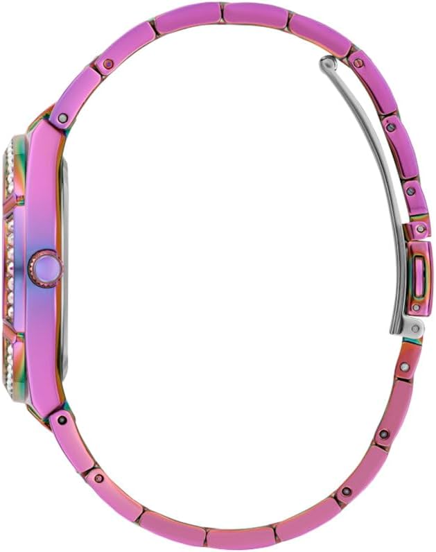 Guess Dameshorloge van 36 mm - iriserende armband iriserende wijzerplaat iriserende kast