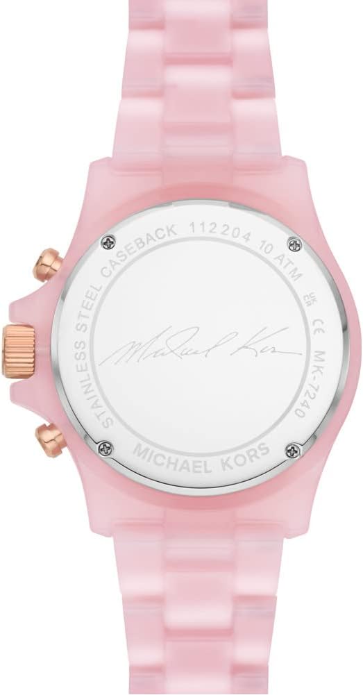 Michael Kors Everest Horloge voor dames, Quartz uurwerk met chronograaf en roestvrij stalen of siliconen band