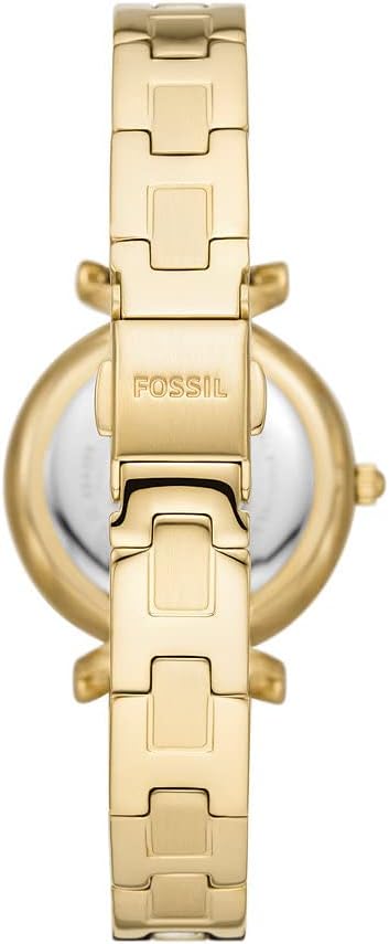 FOSSIL Carlie horloge voor dames, kwarts driehandig uurwerk met roestvrij stalen band
