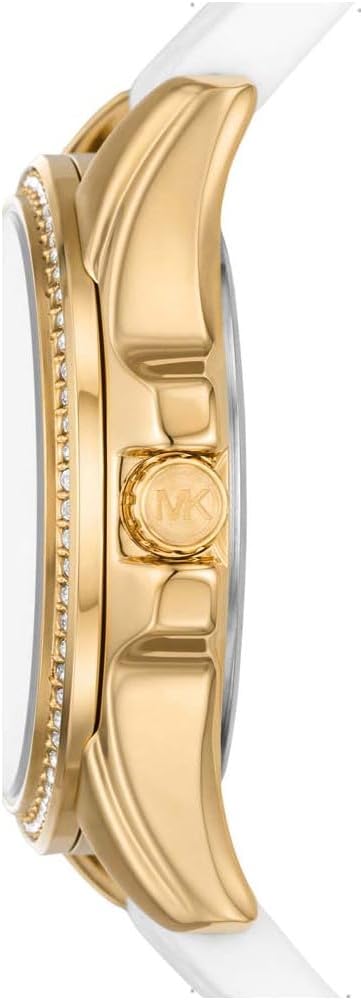Michael Kors Pilot Horloge voor dames, multifunctioneel Quartz uurwerk met siliconen band
