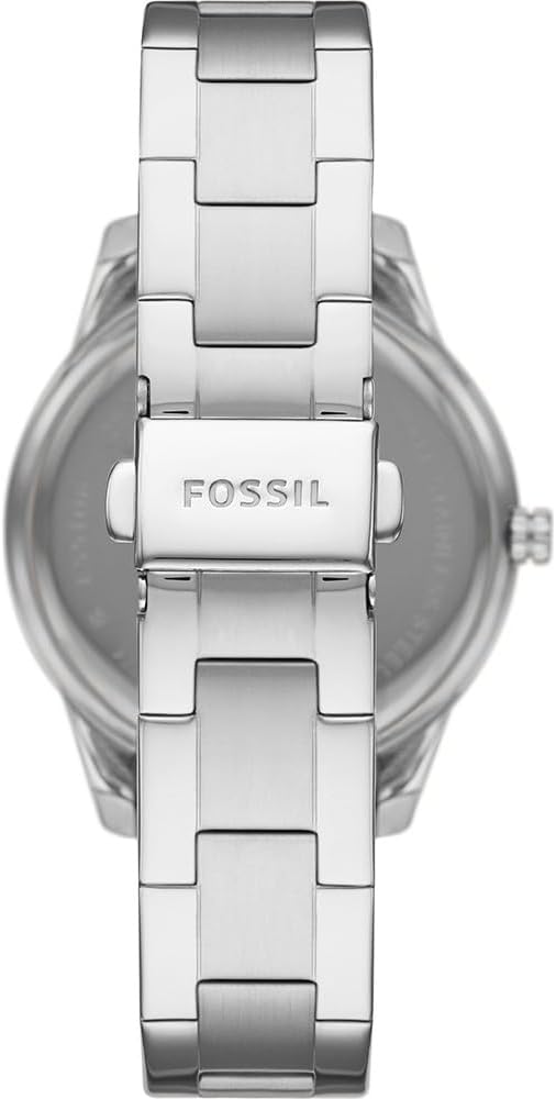 Fossil Stella horloge voor dames, chronograaf uurwerk met roestvrij stalen of leren band