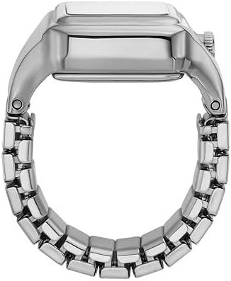 FOSSIL Raquel horloge ring voor dames, Quartz uurwerk met twee handen en roestvrij stalen band