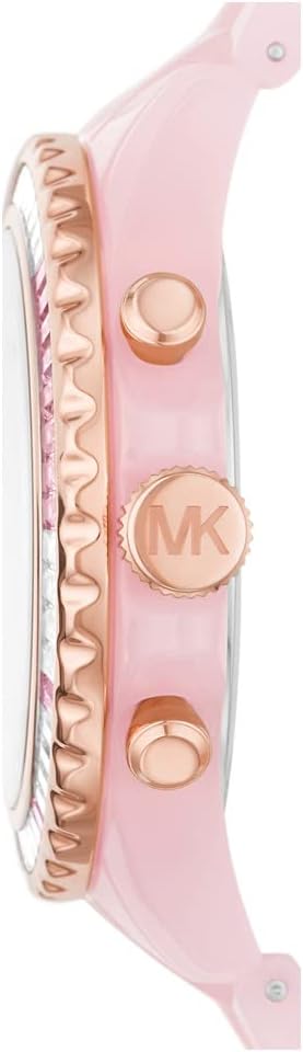 Michael Kors Everest Horloge voor dames, Quartz uurwerk met chronograaf en roestvrij stalen of siliconen band