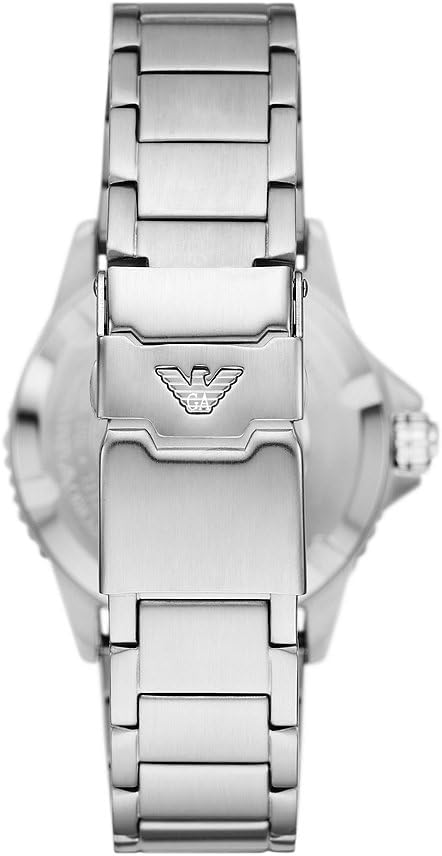Emporio Armani Men's Watch GMT Dual Time, Stainless Steel, AR11590