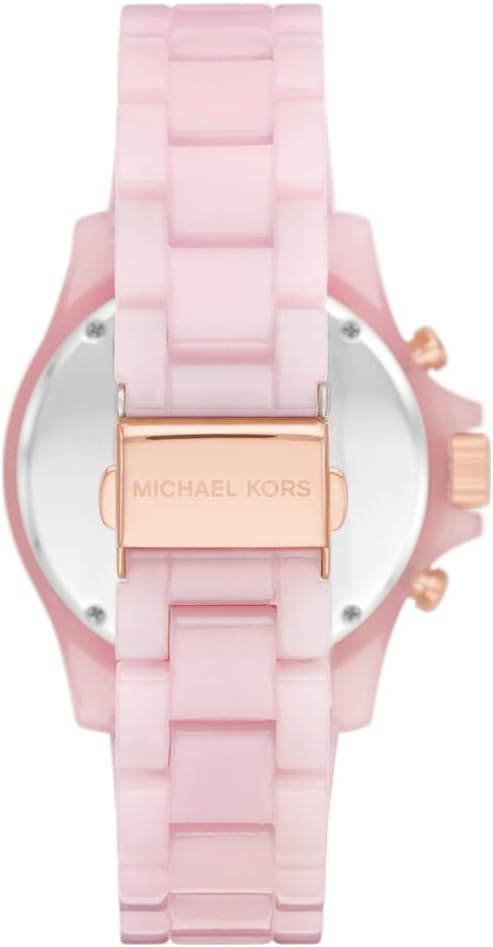 Michael Kors Everest Horloge voor dames, Quartz uurwerk met chronograaf en roestvrij stalen of siliconen band