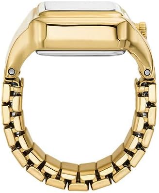 FOSSIL Raquel horloge ring voor dames, Quartz uurwerk met twee handen en roestvrij stalen band