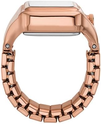 FOSSIL Raquel horloge ring voor dames, Quartz uurwerk met twee handen en roestvrij stalen band