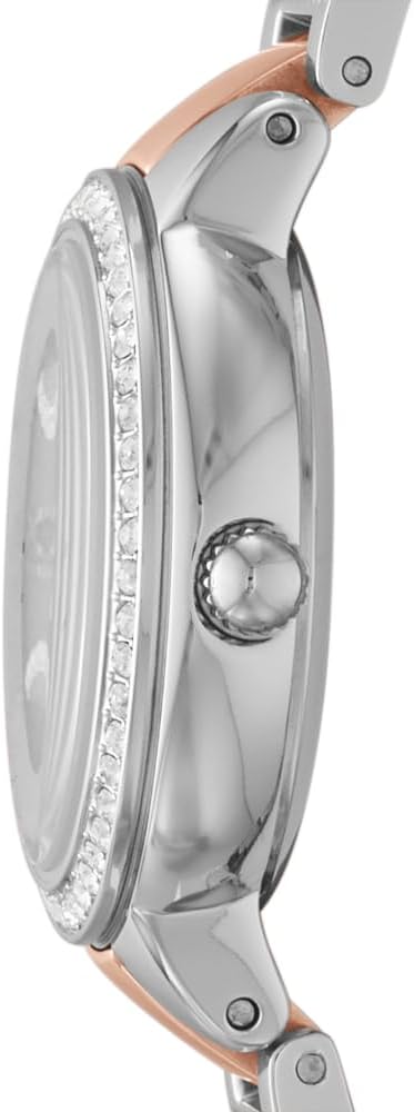 Fossil Virginia horloge voor dames, Quartz uurwerk met Stainless steel of leren band