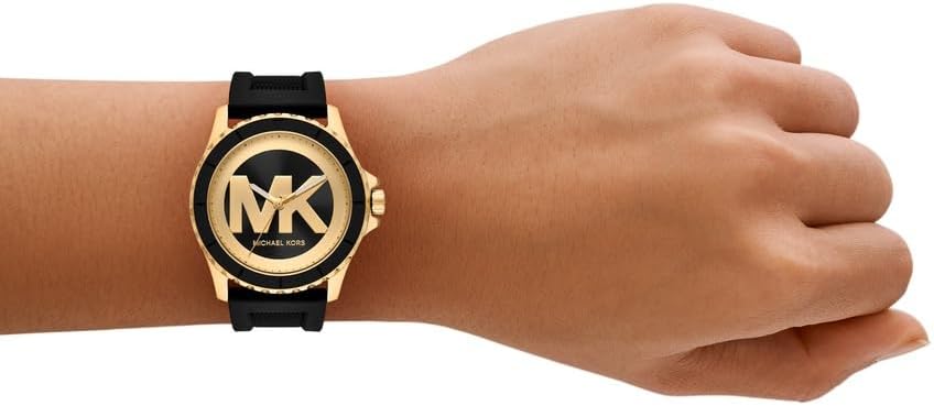 Michael Kors Everest Horloge voor dames, Quartz uurwerk met chronograaf en roestvrij stalen of siliconen band