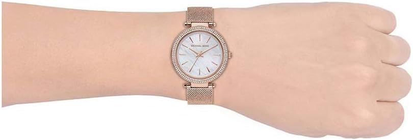 Michael Kors Darci horloge voor dames, uurwerk met roestvrij stalen of lederen band