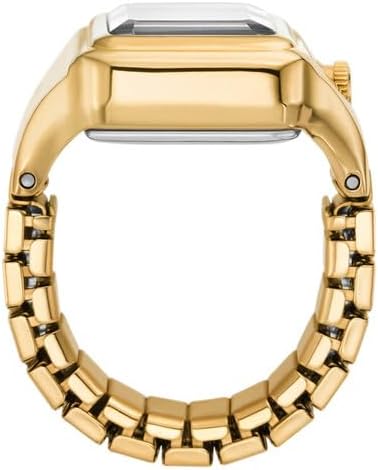 FOSSIL Raquel horloge ring voor dames, Quartz uurwerk met twee handen en roestvrij stalen band