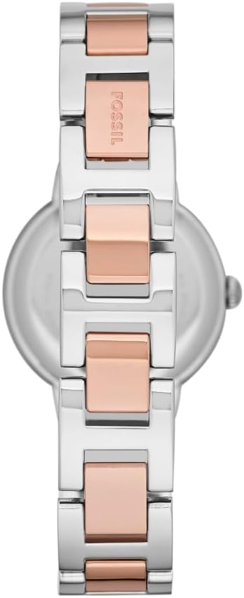 Fossil Virginia horloge voor dames, Quartz uurwerk met Stainless steel of leren band