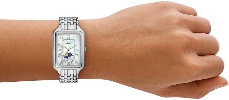 FOSSIL Raquel horloge voor dames, Quartz uurwerk met drie wijzers en een roestvrij stalen band