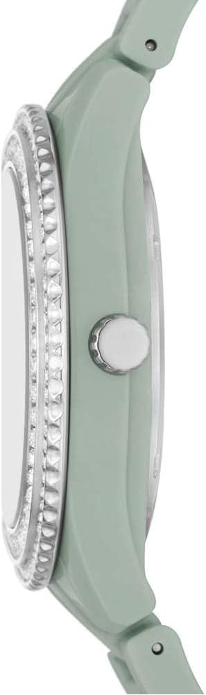 Fossil Stella horloge voor dames, chronograaf uurwerk met roestvrij stalen of leren band