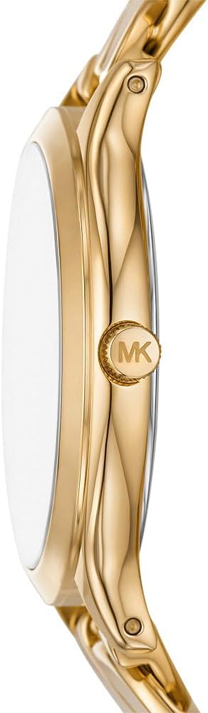 Michael Kors Runway Horloge voor dames, kwartsuurwerk met horlogeband van roestvrij staal, keramiek of leer