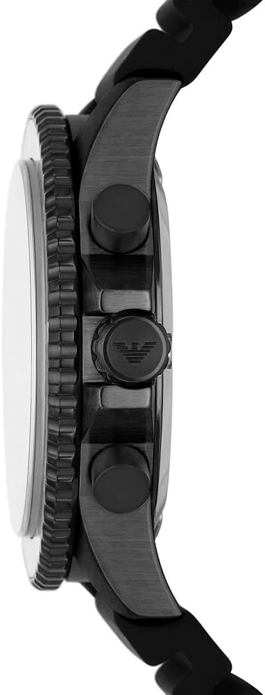 Emporio Armani Horloge voor heren, chronograaf uurwerk, ten minste 50% gerecycled roestvrij stalen horloge, kastmaat 43mm