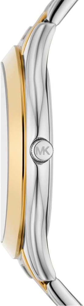 Michael Kors Reloj Slim Runway para mujer, 42 mm, movimiento de cuarzo a tres agujas con correa de acero inoxidable