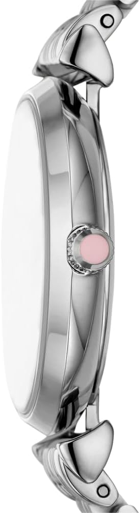 Emporio Armani Analoog kwartshorloge voor dames met roestvrij stalen armband AR11686, zilver