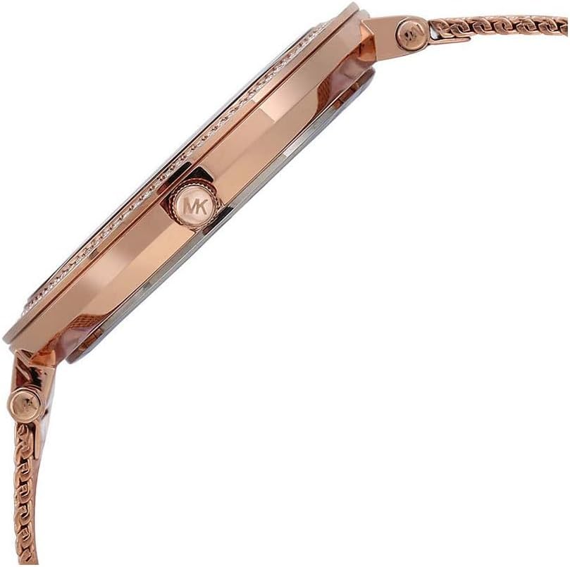 Michael Kors Darci horloge voor dames, uurwerk met roestvrij stalen of lederen band
