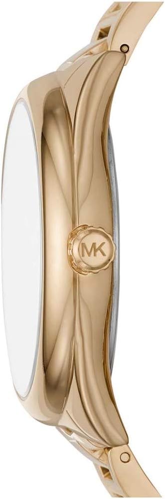 Michael Kors Janelle horloge voor dames, Kwarts uurwerk met drie wijzers en roestvrij stalen of siliconen horlogeband