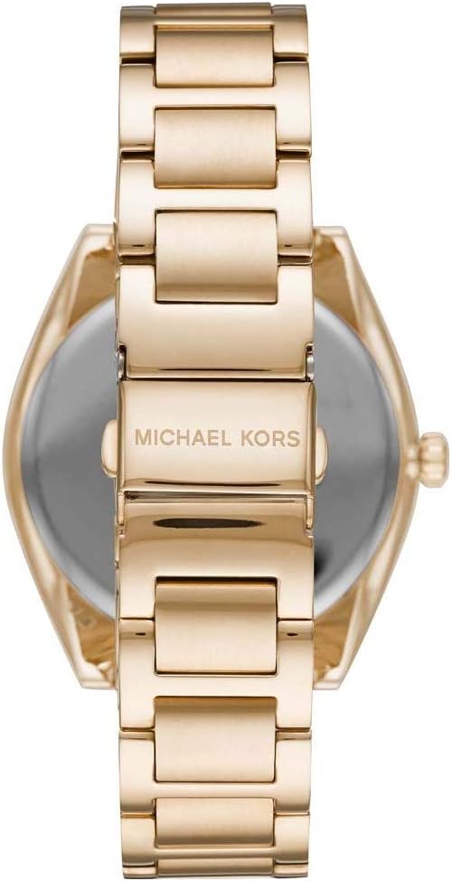 Michael Kors Janelle horloge voor dames, Kwarts uurwerk met drie wijzers en roestvrij stalen of siliconen horlogeband