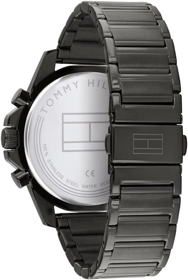 Tommy Hilfiger Multi-wijzerplaat kwarts horloge voor heren roestvrij stalen armband