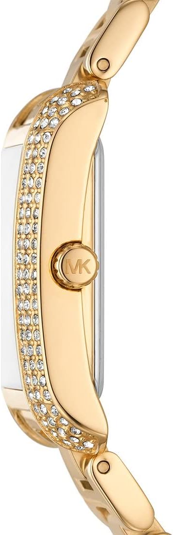 Michael Kors Emery dameshorloge, kwartsuurwerk met horlogeband van roestvrij staal of leder