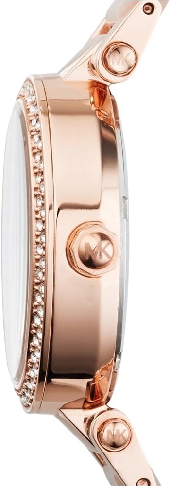 Michael Kors Parker Horloge voor dames, uurwerk chronograaf met roestvrij stalen of lederen band