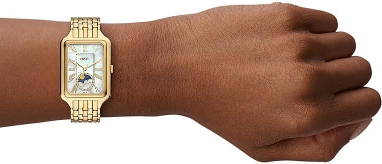 FOSSIL Raquel horloge voor dames, Quartz uurwerk met drie wijzers en een roestvrij stalen band