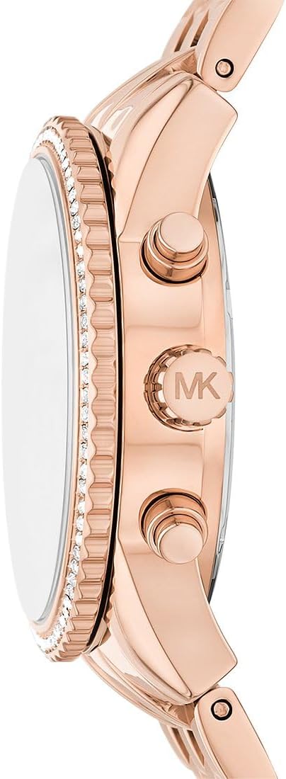 Michael Kors Ritz Horloge voor dames, kwartsuurwerk met horlogeband van roestvrij staal, keramiek of leer