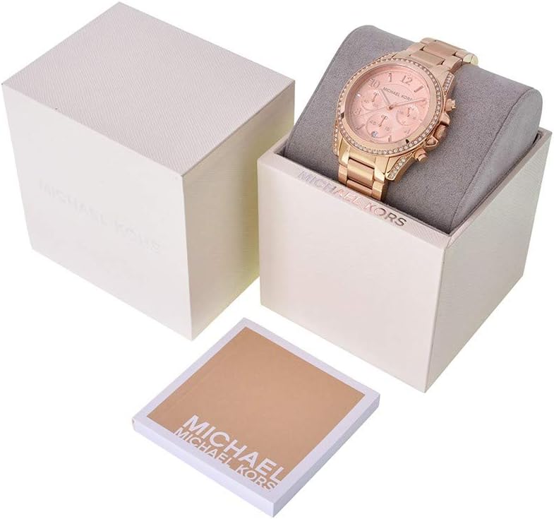 Michael Kors dames Blair Chronograph, Gold-Tone roestvrijstalen horloge