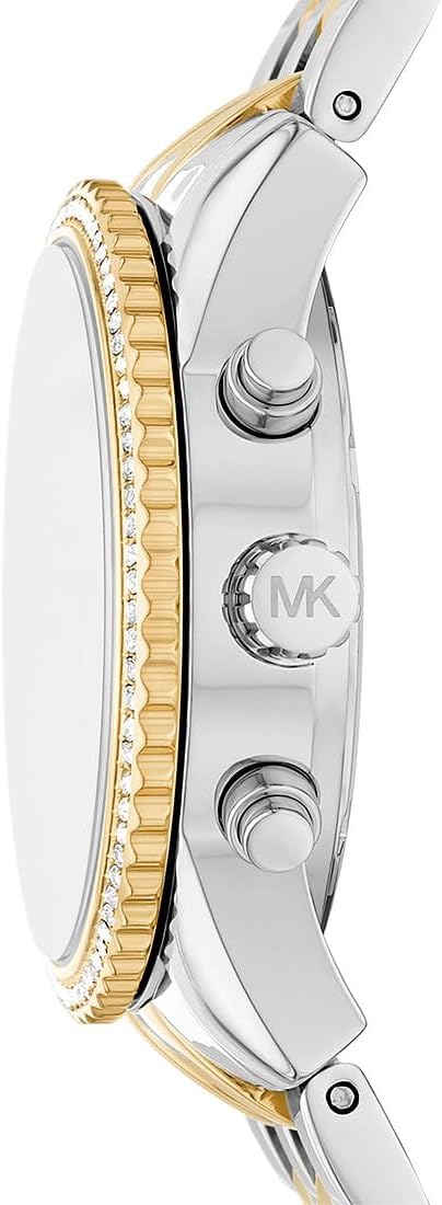 Michael Kors Ritz Horloge voor dames, kwartsuurwerk met horlogeband van roestvrij staal, keramiek of leer