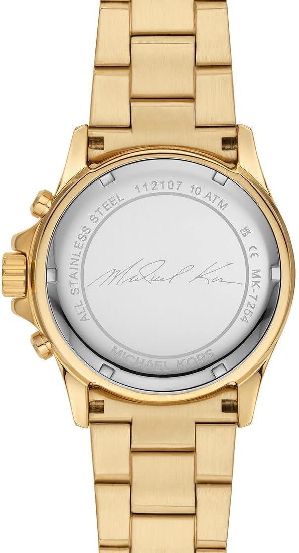 Michael Kors Everest Horloge voor dames, Quartz uurwerk met chronograaf en roestvrij stalen of siliconen band