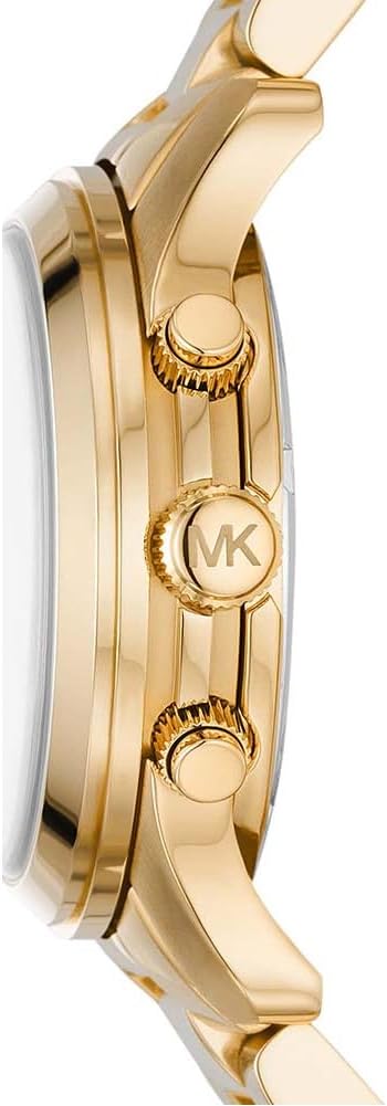 Michael Kors Horloge voor dames Runway, Chronograaf uurwerk, Roestvrij stalen horloge, 38mm kastgrootte