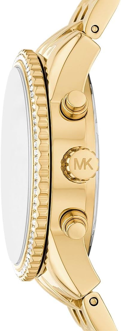 Michael Kors Ritz Horloge voor dames, kwartsuurwerk met horlogeband van roestvrij staal, keramiek of leer