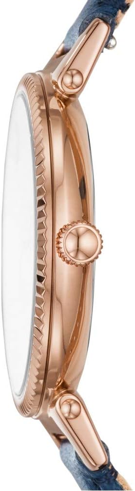 Fossil Daisy horloge voor dames, Quartz uurwerk met roestvrij stalen of leren band
