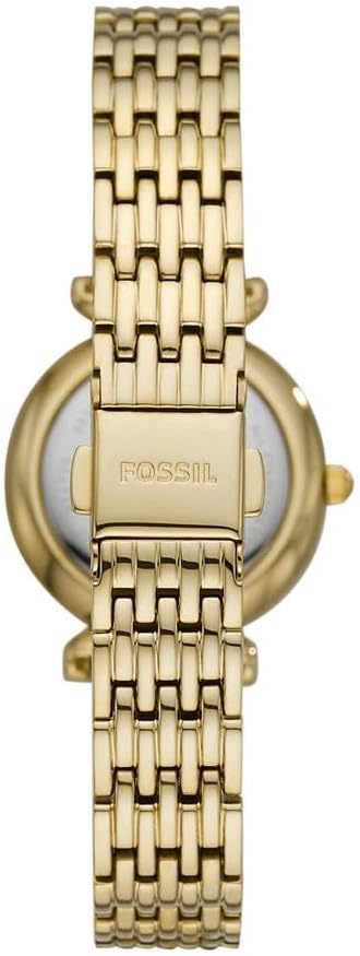 FOSSIL Carlie horloge voor dames, kwarts driehandig uurwerk met roestvrij stalen band
