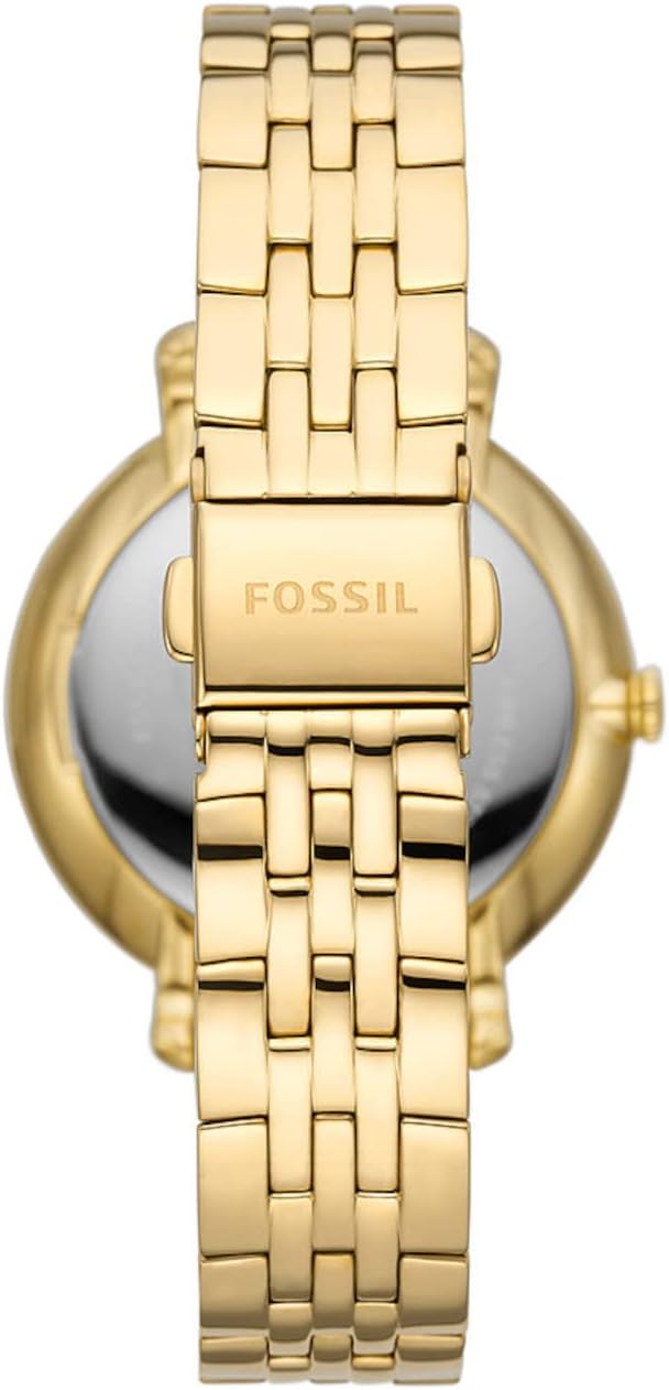 Fossil Jacqueline Watch for Women, Quartz movement with Stainless steel and leather Strap