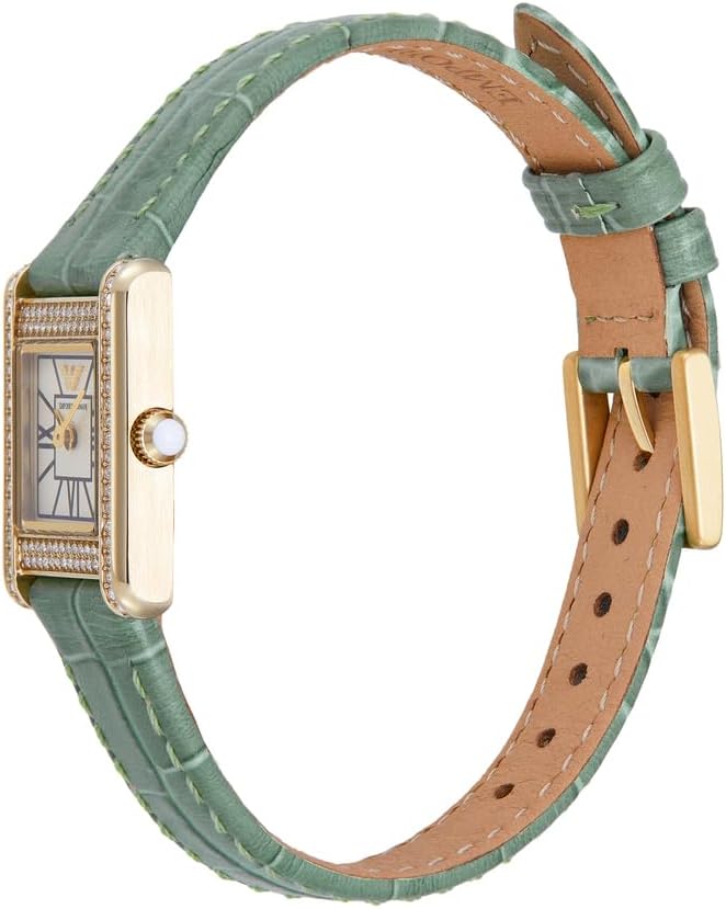 Emporio Armani horloge voor dames, kwartsuurwerk en kastmaat 31 mm met roestvrij stalen, lederen of siliconen band