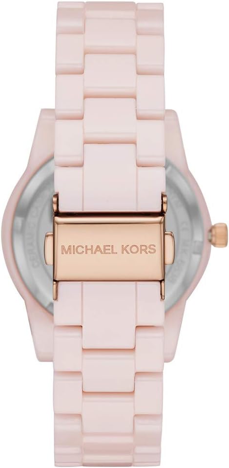 Michael Kors Ritz Horloge voor dames, kwartsuurwerk met horlogeband van roestvrij staal, keramiek of leer