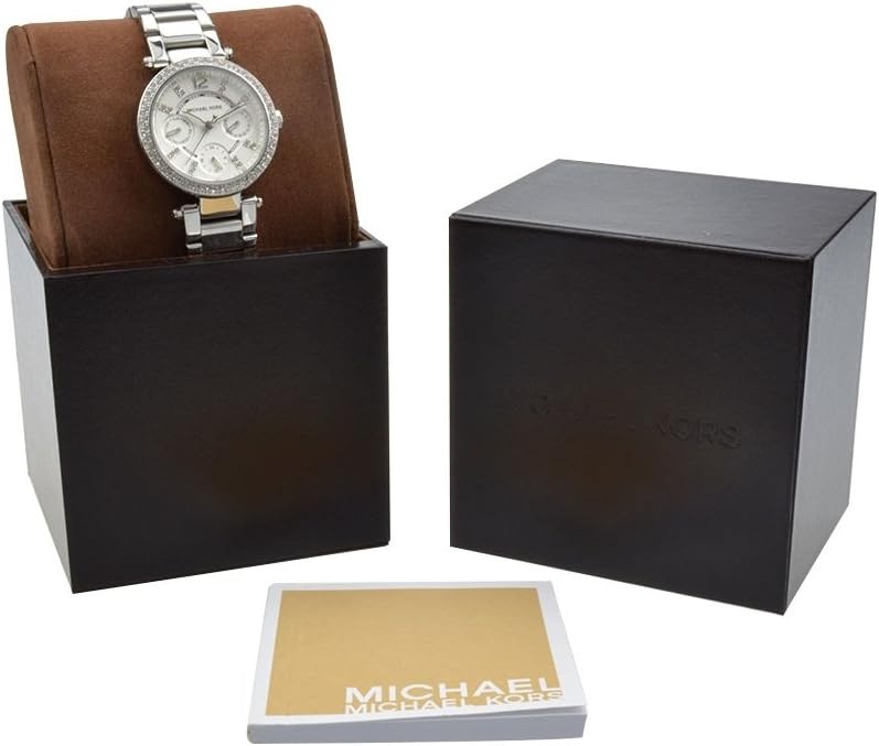 Michael Kors Parker Horloge voor dames, uurwerk chronograaf met roestvrij stalen of lederen band