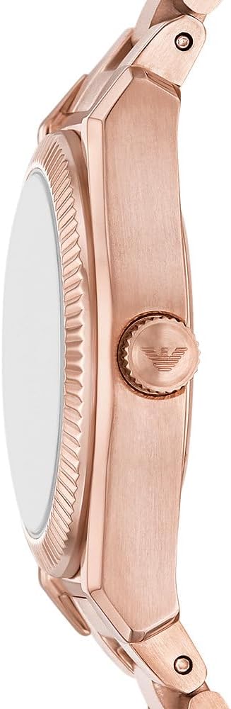 Emporio Armani Horloge Voor Dames, Driehandig Quartz uurwerk en 32mm kastmaat met roestvrij stalen, lederen of siliconen band